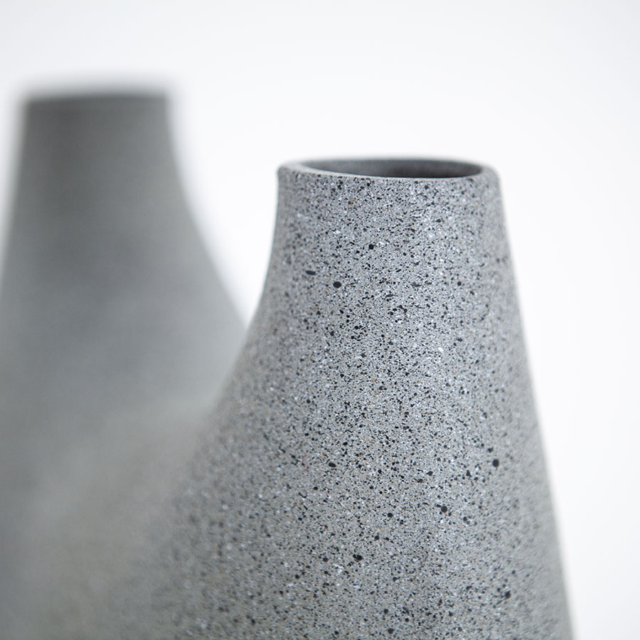 Vase Momo klein – grau