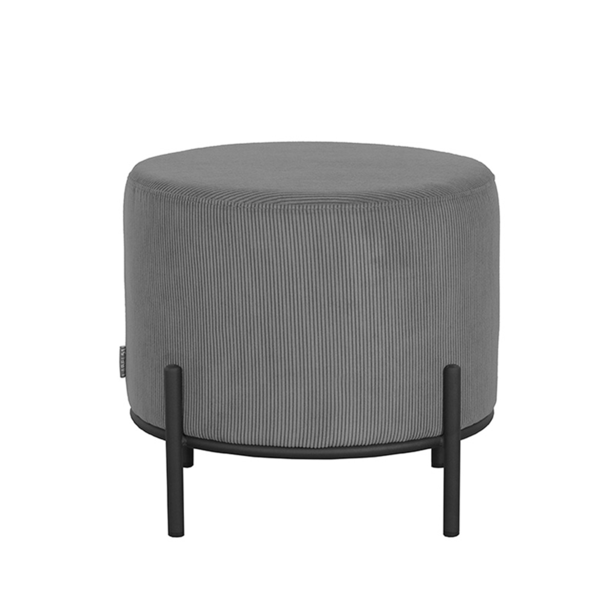 Hocker Troy – Ribcord Grau