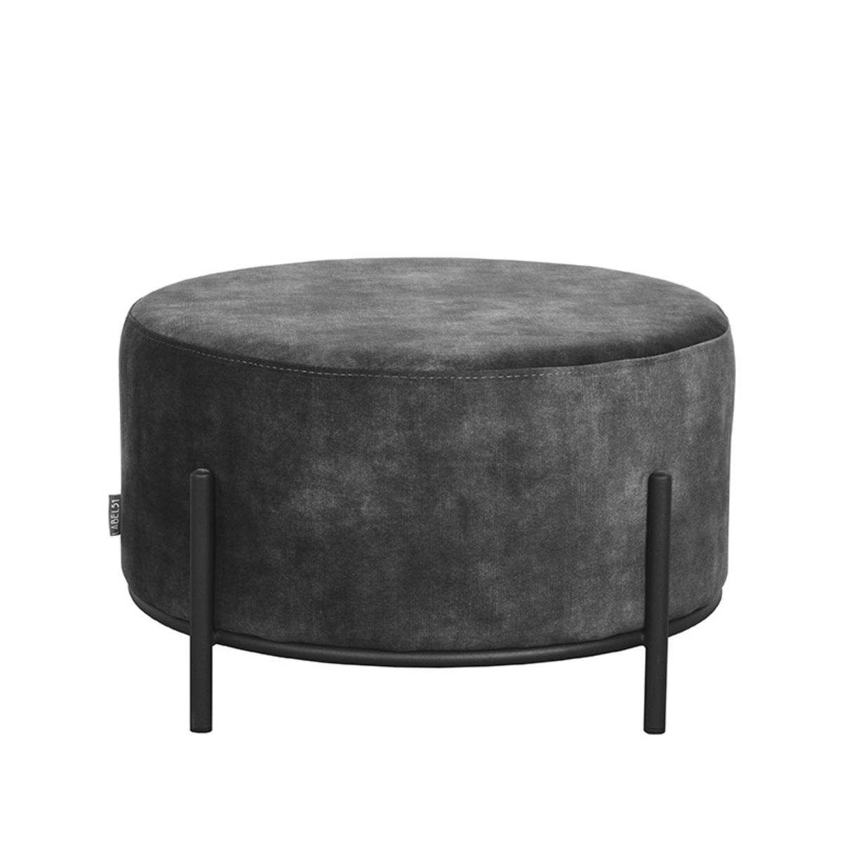 Hocker Troy – Samt Anthrazit