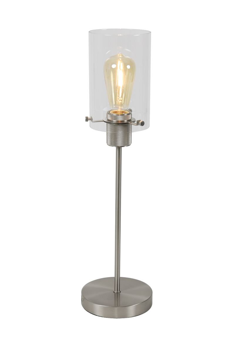 Tischlampe VANCOUVER nickel + satin