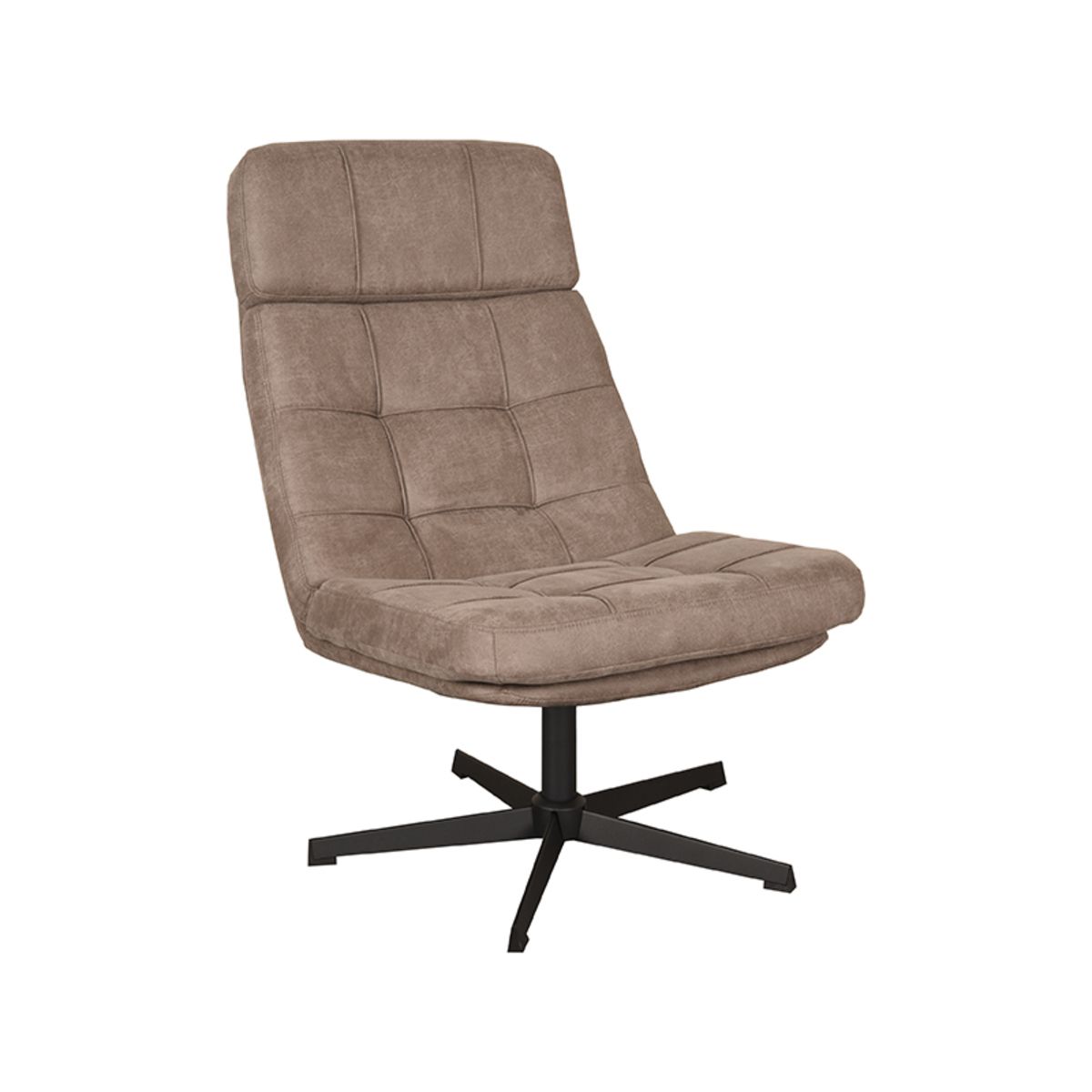 Sessel Alvar Micro Wildleder Taupe