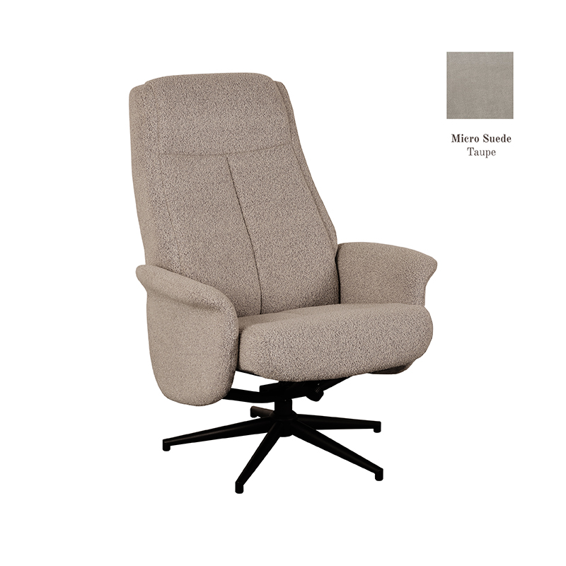 Sessel Bergen Micro Wildleder Taupe